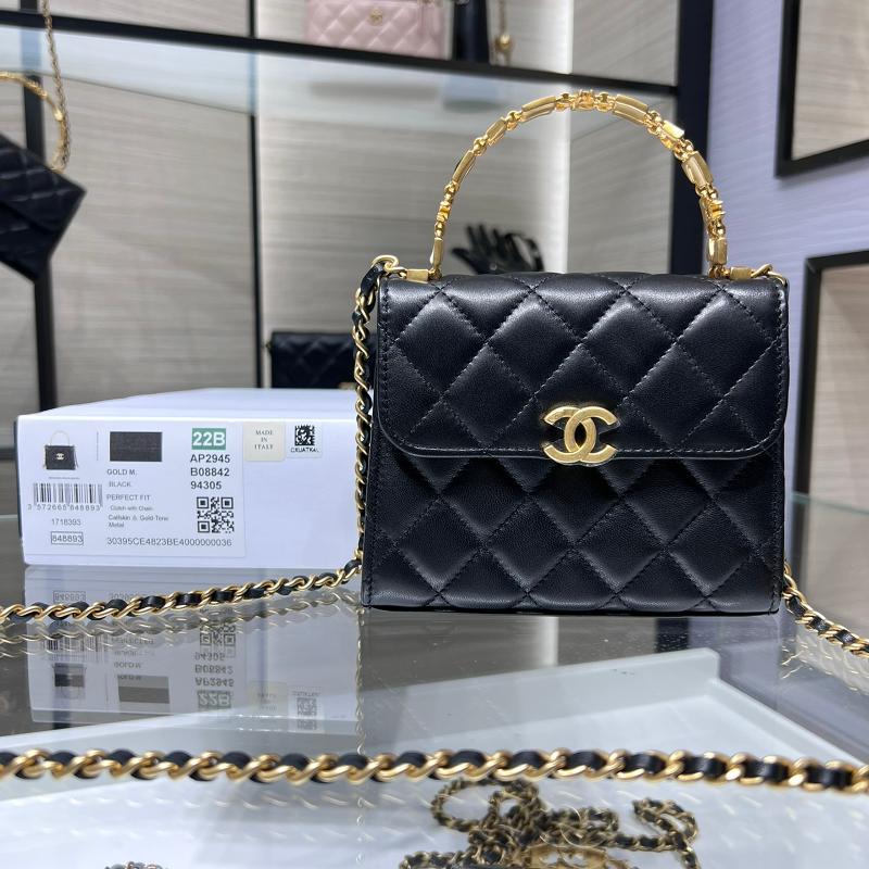 Chanel Handbags AP2945 Sheepskin Black